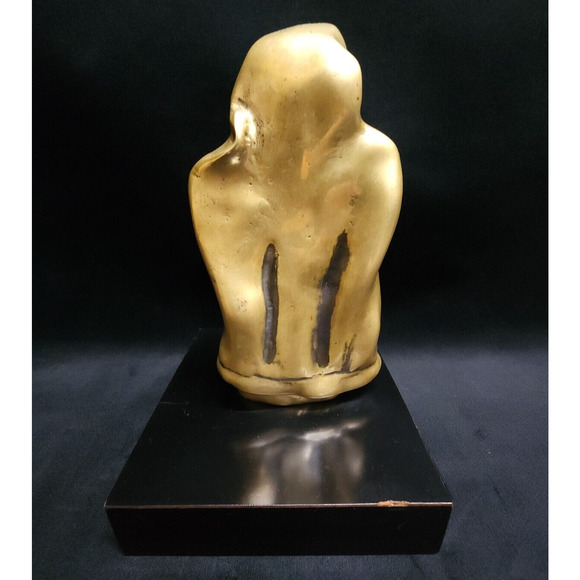 Our Lady Virgin Mary w/Christ Bronze Sculpture Signed by Artist Leya Terranova - Picture 5 of 13